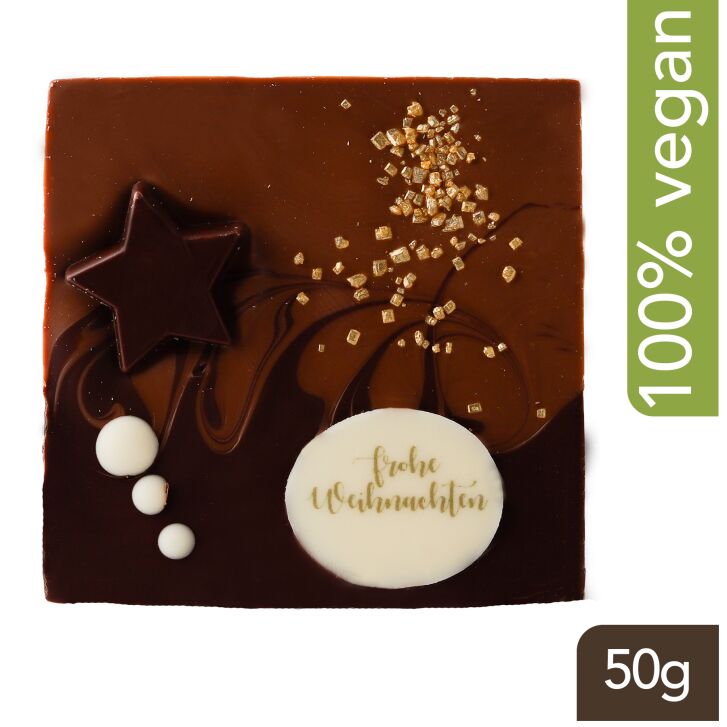 vegane Weihnachtsschokolade