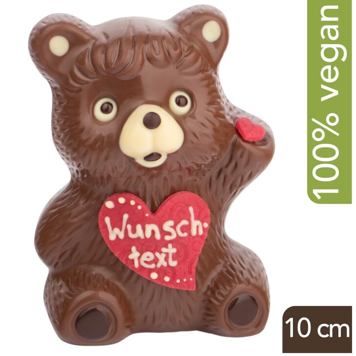 Veganer Schoko-Teddy - personalisierbar