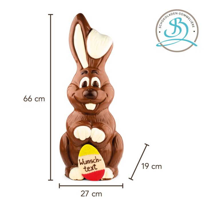 XXL Schoko-Osterhase personalisiert