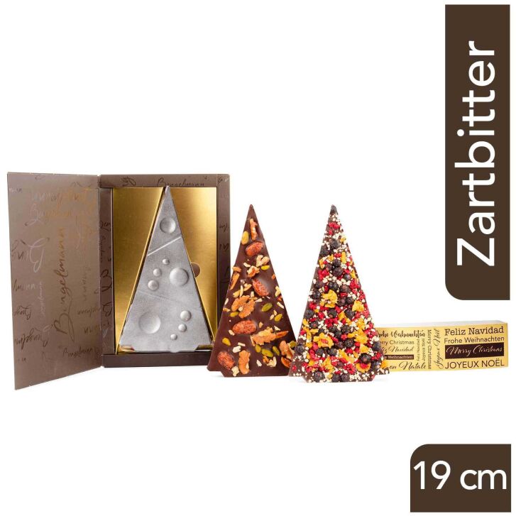 Schokotafel Christbaum aus Zartbitterschokolade