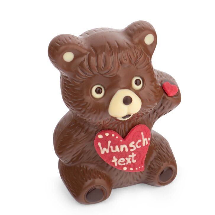 Schoko-Teddy groß -personalisierbar-