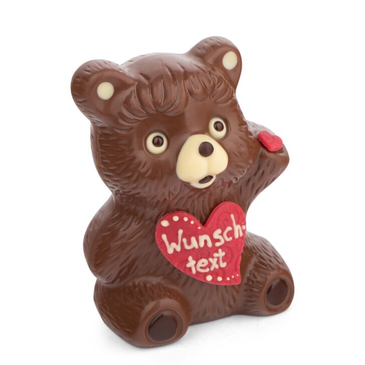 Schoko-Teddy groß -personalisierbar-