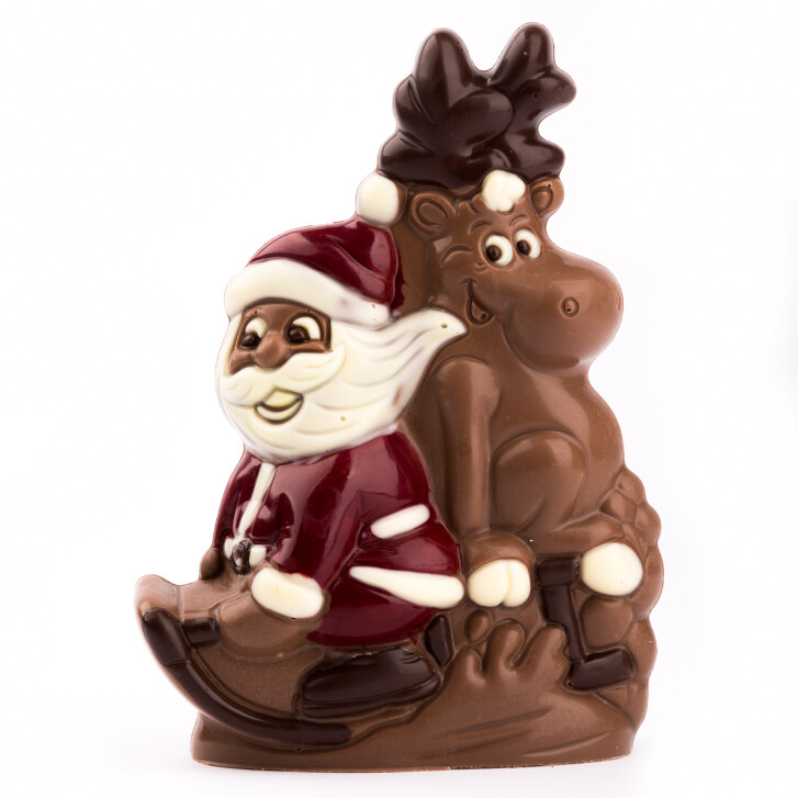 Schoko-Weihnachtsmann Santa & Rudolf